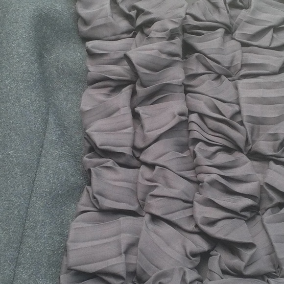 J Crew Charcoal Silk Ruffled Blazer - Picture 8 of 8